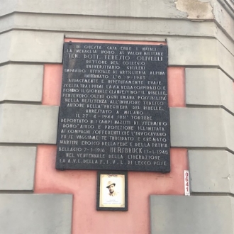 Plaque commémorative dediée aà Teresio Olivelli